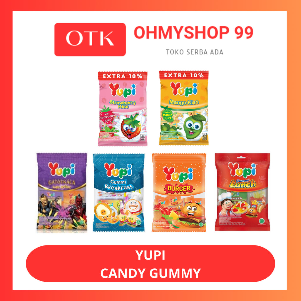 

Yupi Gummy Candy Yupi Permen Big Sachet