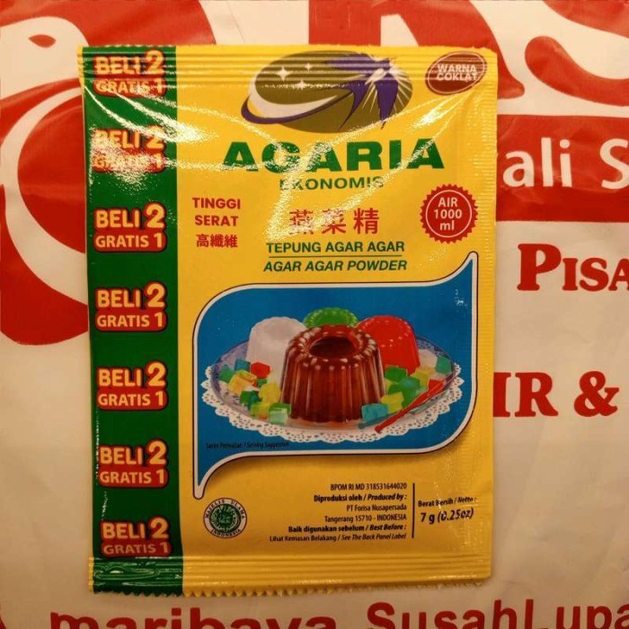

New Item AGARIA AGAR AGAR POWDER COKLAT SCT 7G