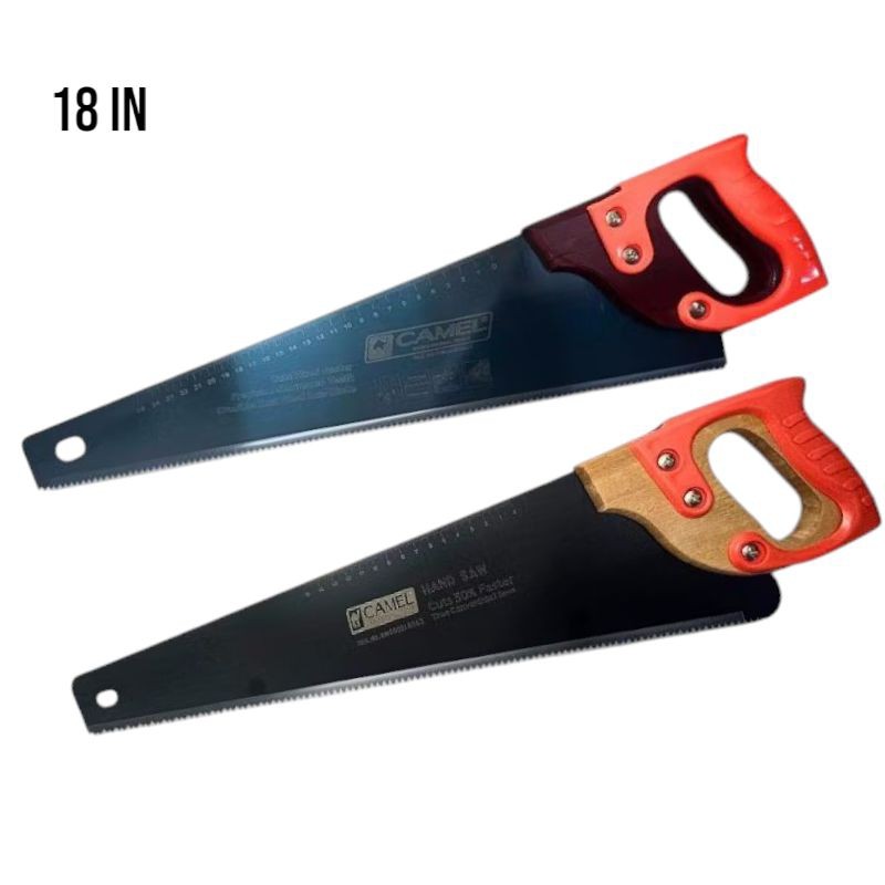 Gergaji Gagang Kayu Lapis Karet Camel 18 inchi / Gergaji potong Camel