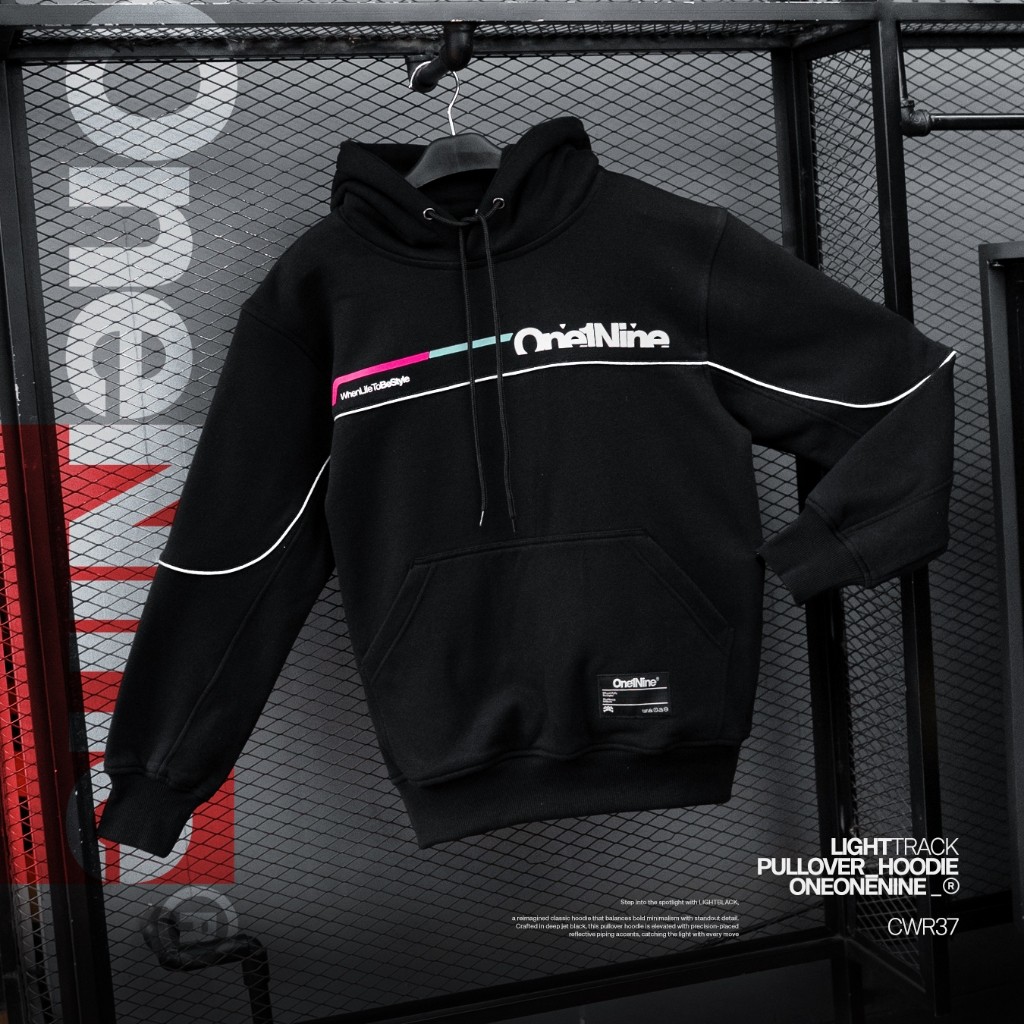 Oneonenine Ksr Hoodie Light X2 black   Series - Sweater Motor Unisex Fleece Sablon