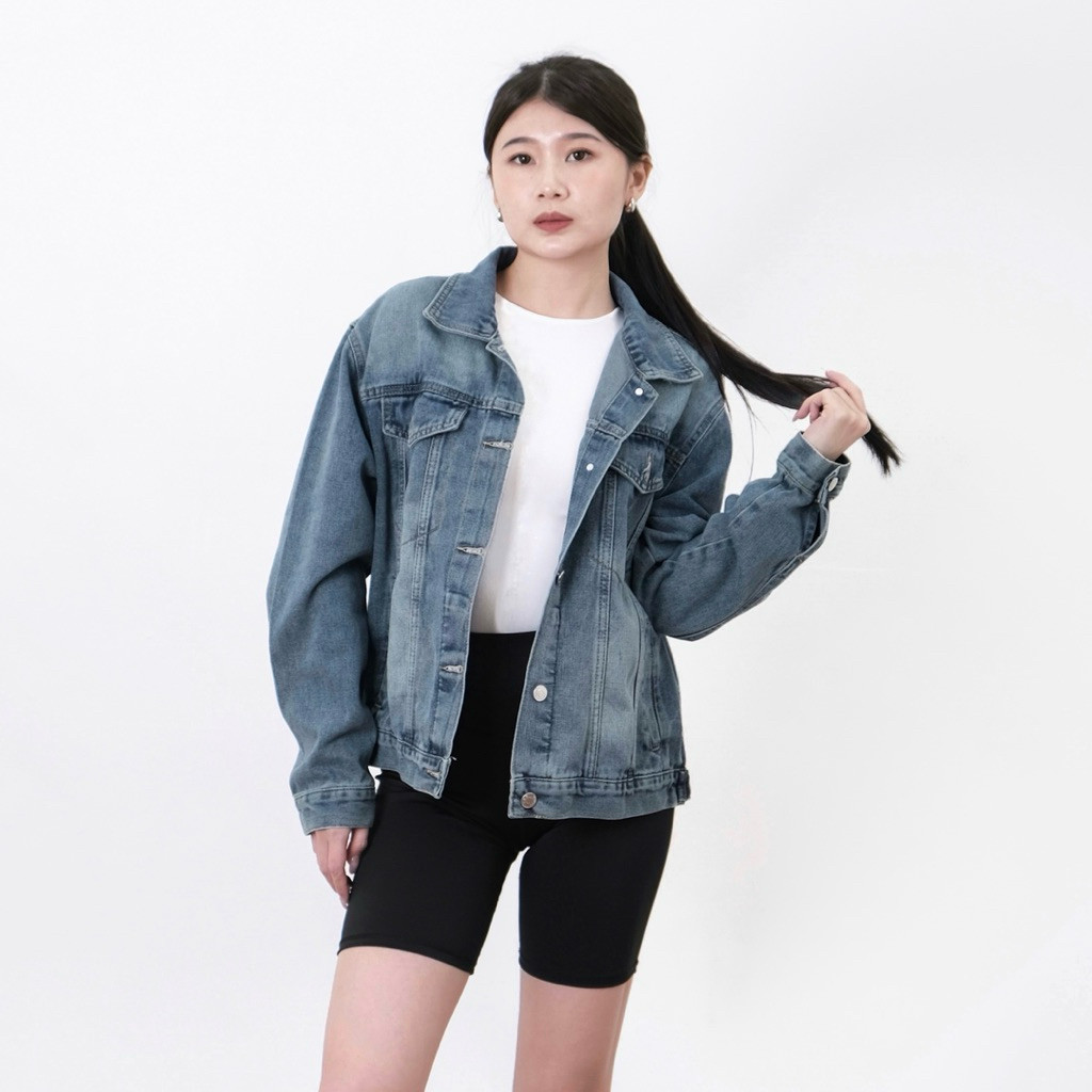 6002 JACKET JEANS  | Jacket Jeans Jaket Denim Wanita Pria Oversize Jacket Jeans