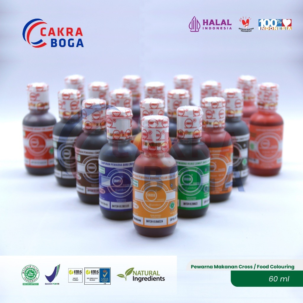 

Pewarna Makanan Cross 60 ml / Food Colouring