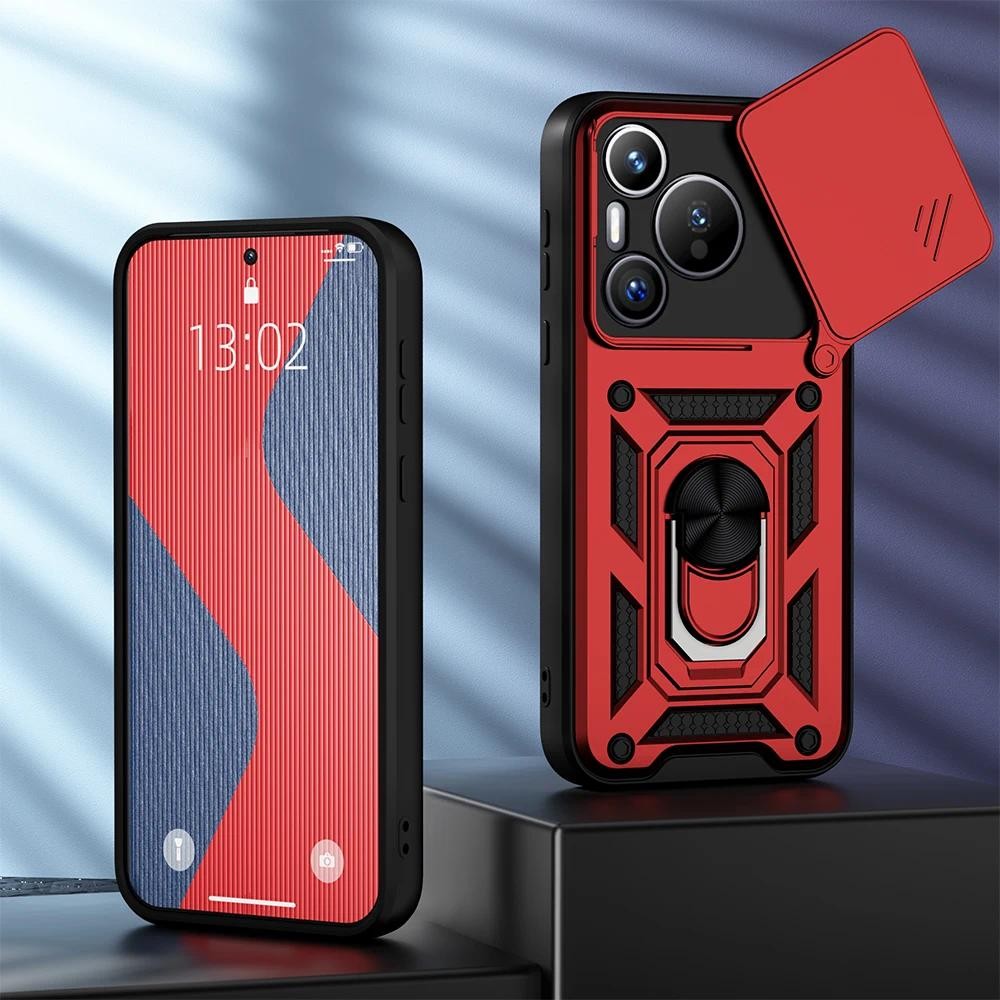 New Phone casing  Huawei Pura 70 Ultra Pura 80 Pro Plus Slider Camera Protection Metal Armour Magnet