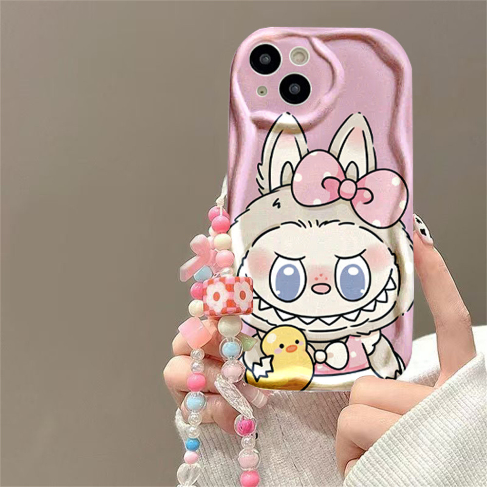 Case For Xiaomi Poco X6 5G X5 POCO M6 PRO C65 C55 C40 M3 Pro X3 GT X3 NFC M3 Lanyard Bear Duck Pajam