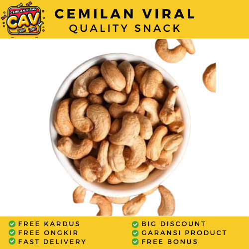 

CAV KACANG METE OVEN 250gr Kacang Mede Panggang Kacang Mente Oven Kacang Mede Oven 250gr