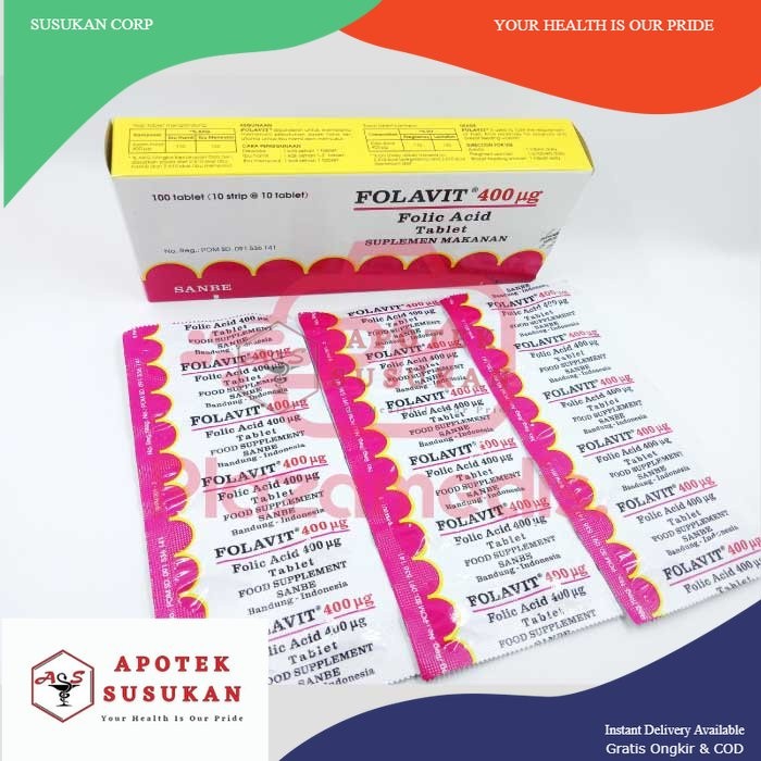 FOLAVIT 400MG Vitamin E Ibu Hamil
