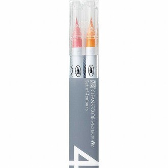 

ZIG CLEAN COLOR BRUSH (PALE COLOUR 4 SET) RB-6000AT/4VA