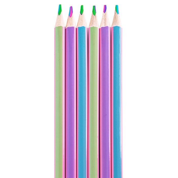 

Pensil Rainbow Color Pastel Barell M&G AWPQ2121 Pensil 4 Warna