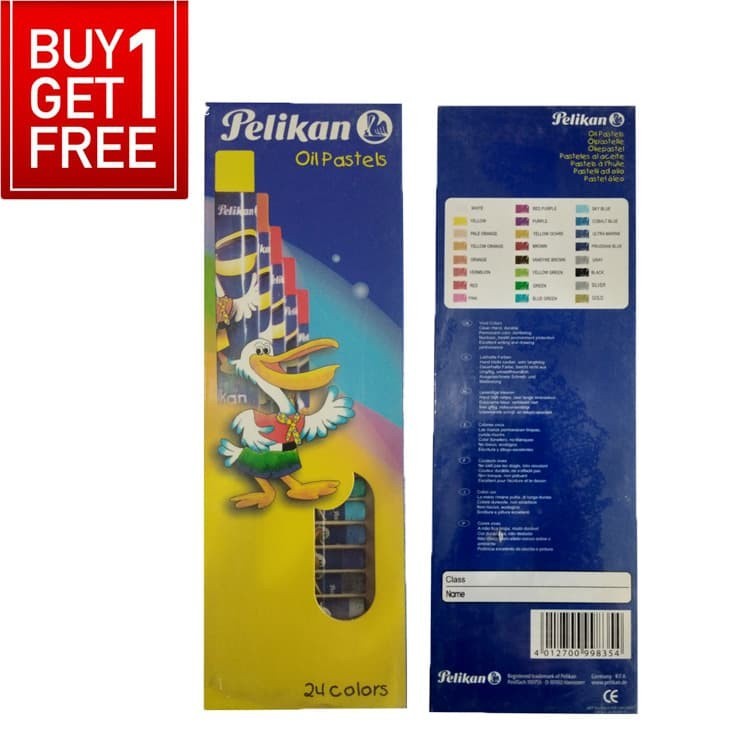 

BUY 1 GET 1 FREE PELIKAN CRAYON CAT OIL PASTEL 2296-24 WRN ROUND