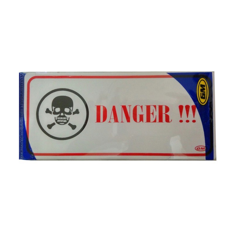 

GM LABEL MEDIUM DANGER LM 308 C