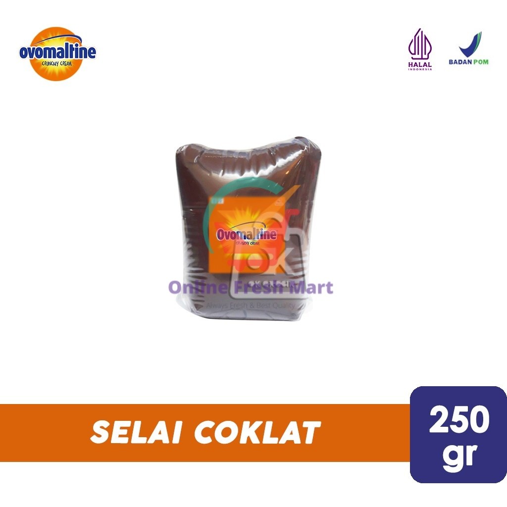 

Selai Coklat Ovomaltine Chrunchy Cream (Repack 250gr) - Online Fresh Mart Denpasar