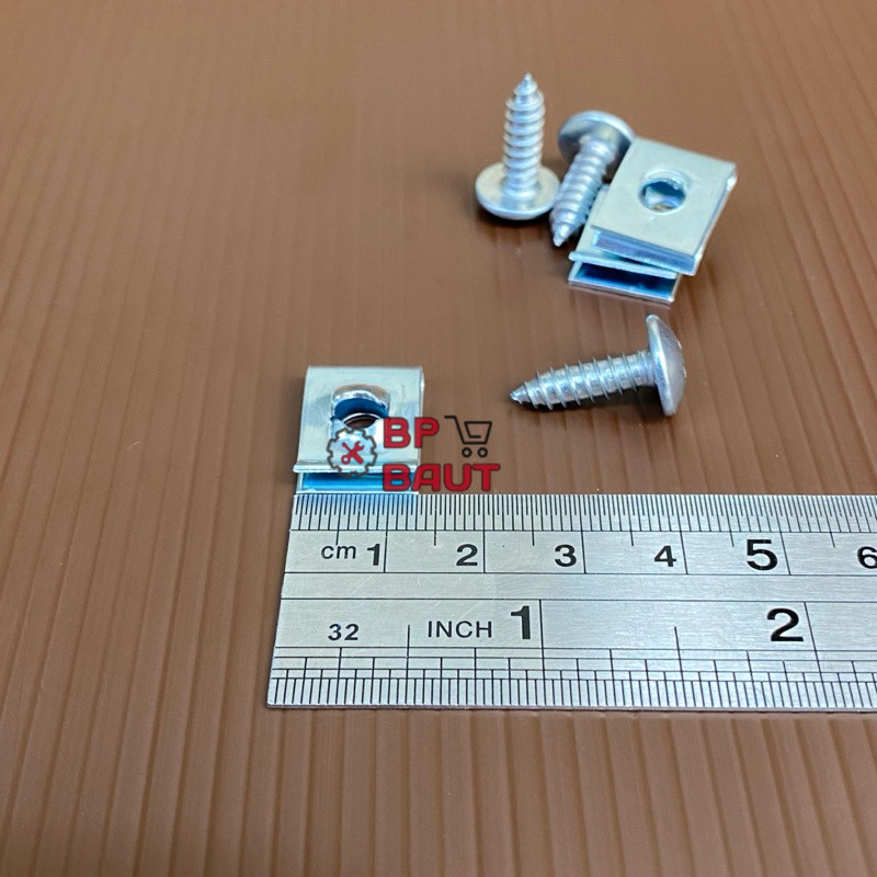 PAKET 20 PCS SEKRUP+KLIP PUTIH/SCREW+KLIP MOBIL/MOTOR UNIVERSAL ORIGINAL/SEKRUP+KLIP MOBIL MOTOR KLI