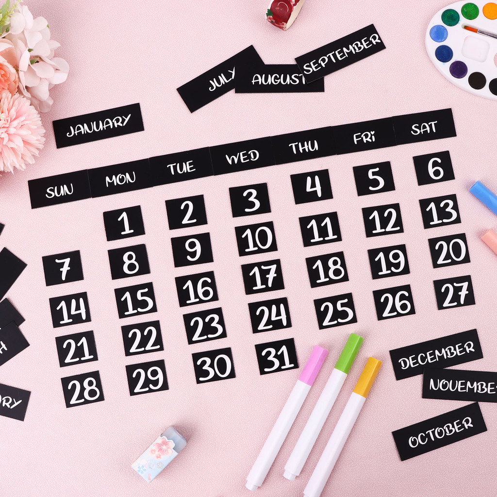 

50Pack Magnetic Fridge Calendar Magnetic Days Of The Week And Months Magnetic Calendar Dates Indicators For Office Magnetic Cale
