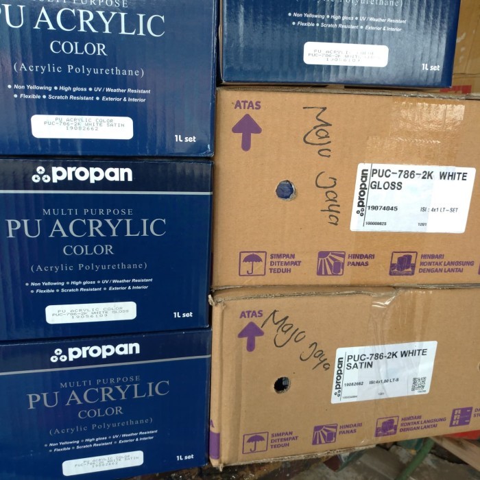 propan PU ACRYLIC color (white gloss , doff , satin/ semi) 1 set