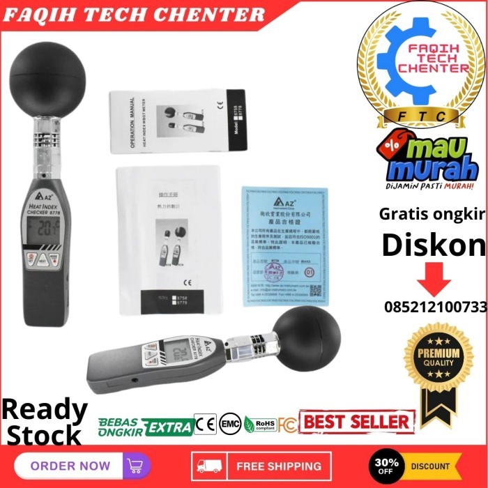

AZ Instrument 8778 WBGT Heat Index Checker Meter Tester AZ8778 Monitor