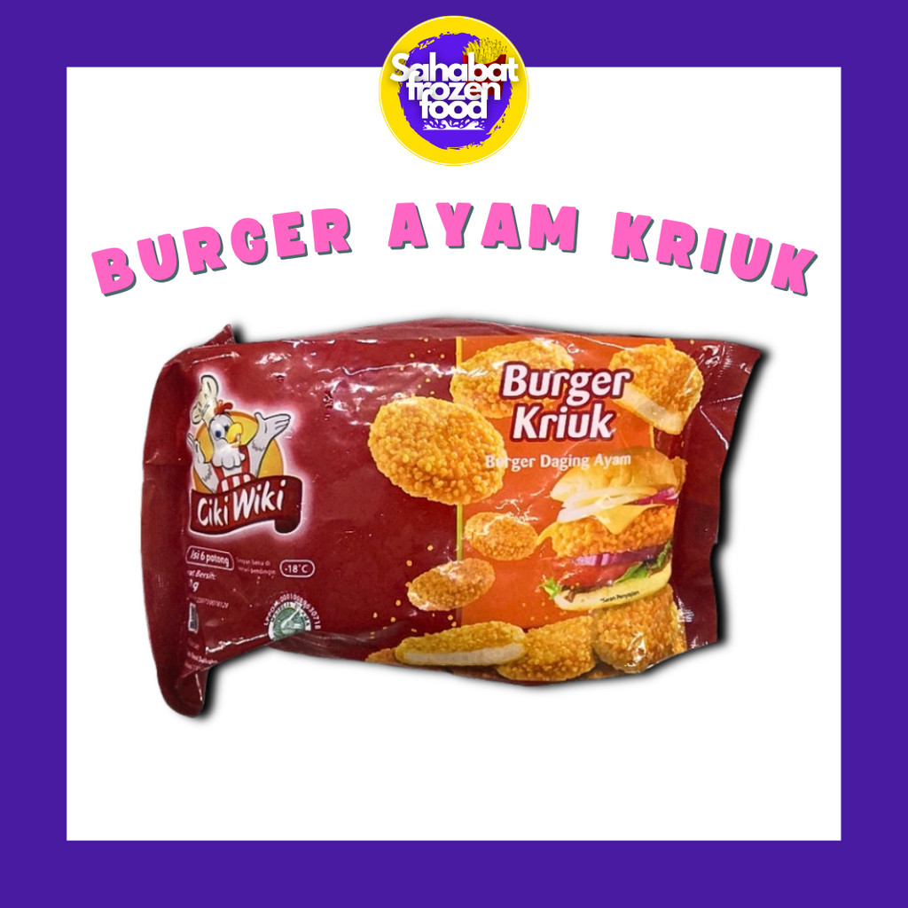 

CikiWiki Burger Krispi Isi 6pcs / Pack