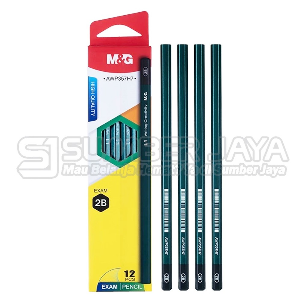 

Pensil Kayu 2B Pensil High Quality Exam M&G AWP357G6 AWP357H6 AWP357H7