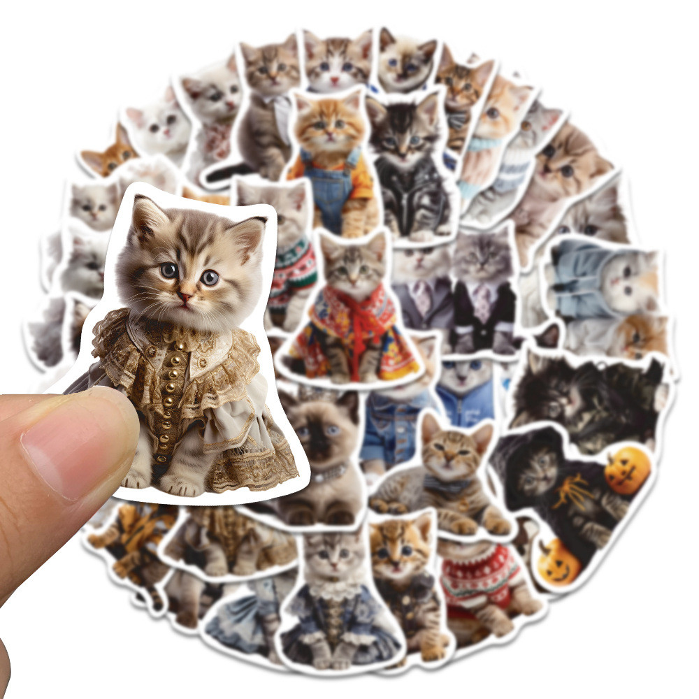 

10/50PCS Kawaii cat Stickers Cartoon Decals Decorative Luggage Laptop Phone Fridge Scrapbook Sticker Kids Graffiti Toys Gift