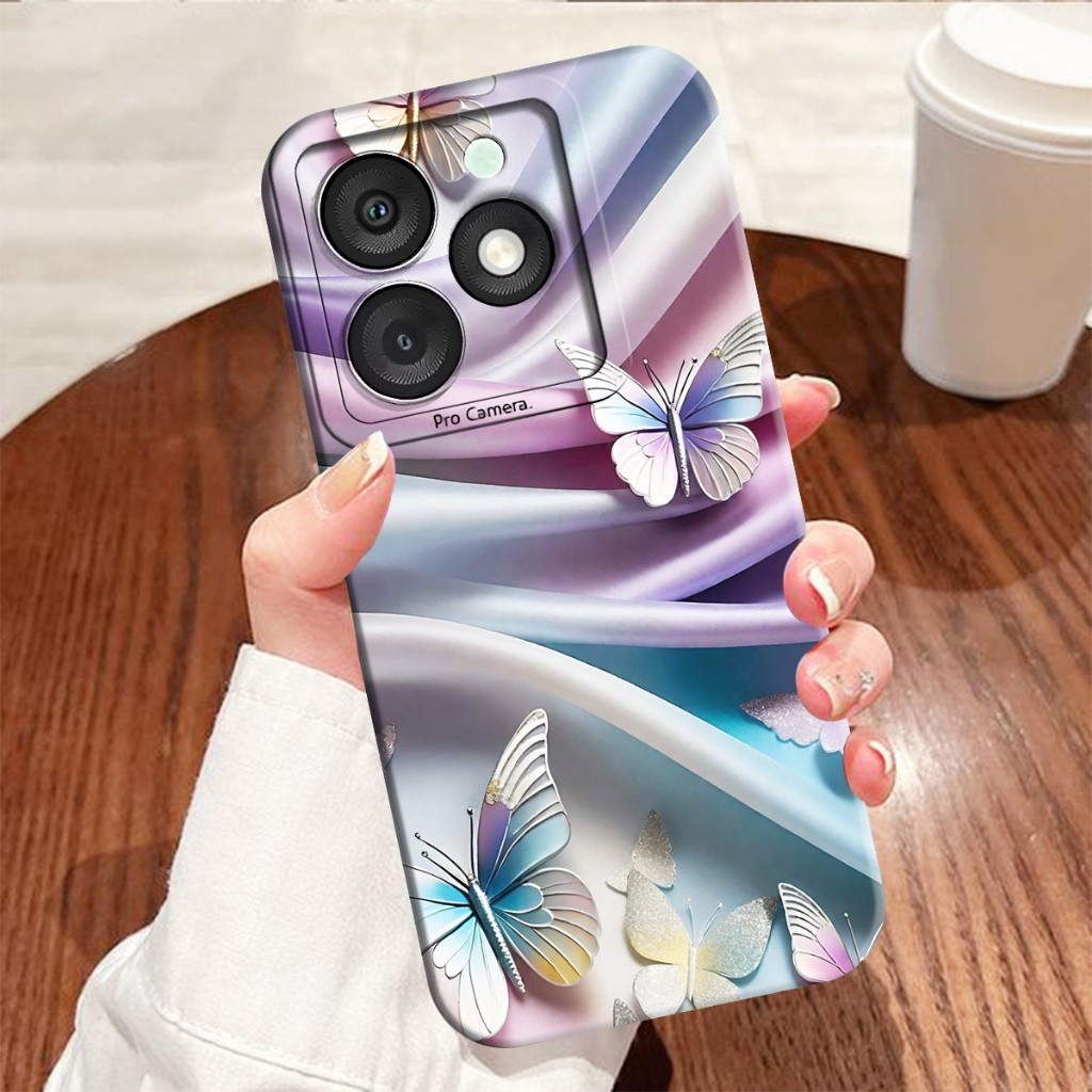 SOFTCASE ITEL A50 A70 A60 A60S RS4 P40 P55 4G P55 5G S23 S23 PLUS ZERO 30 4G / 5G Motif Kupu Kupu - 
