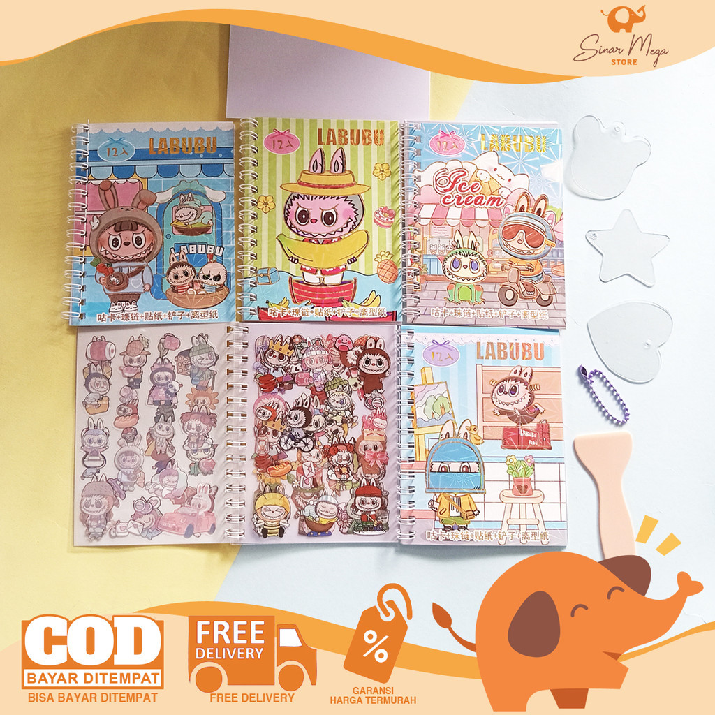 

Labubu SET Sticker Book - Stiker Plastik Buku Lucu Murah Berkualitas