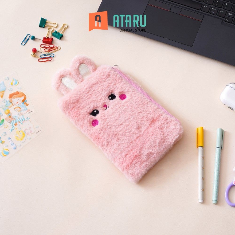 

Ataru Tempat Pensil Rabbit Pouch Pensil Pulpen Pencil Case Tempat Alat Tulis Peralatan Tulis Kids School Stationery