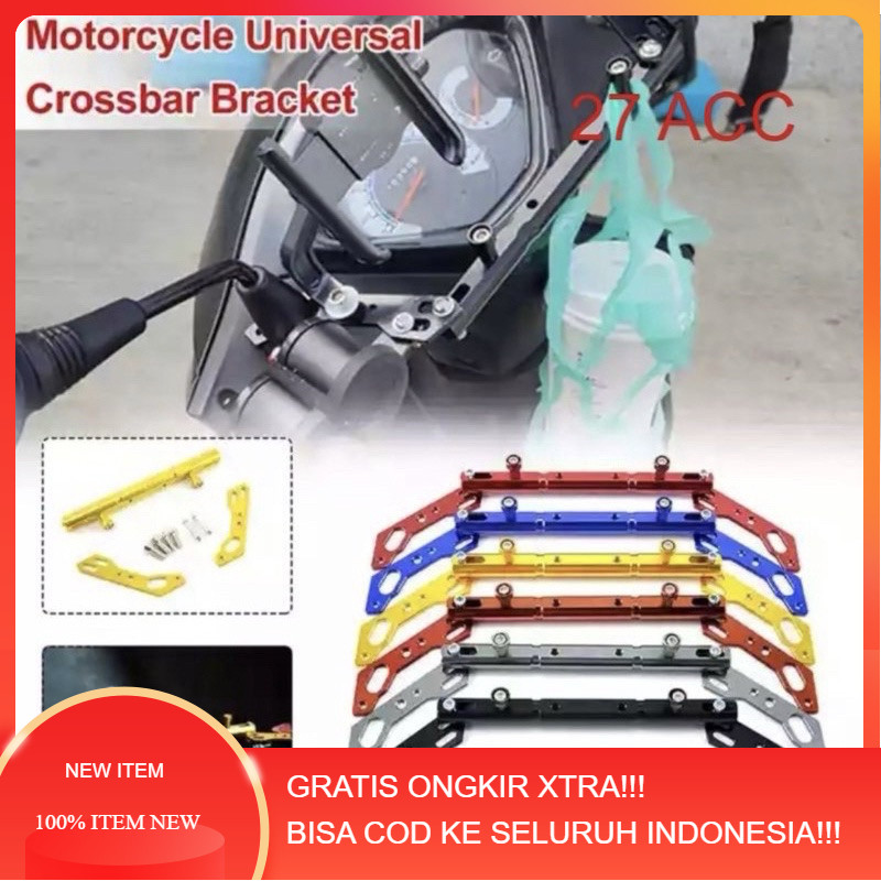 Stabilizer stang+dudukan lampu+dudukan holder hp full cnc sepeda bisa untuk segala jenis motor