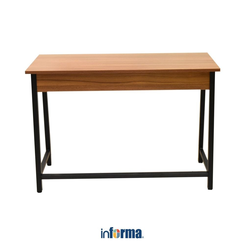 Informa Hexa Meja Kantor - Cokelat Office Table Furnitur Kantor Meja Kerja Belajar Serbaguna