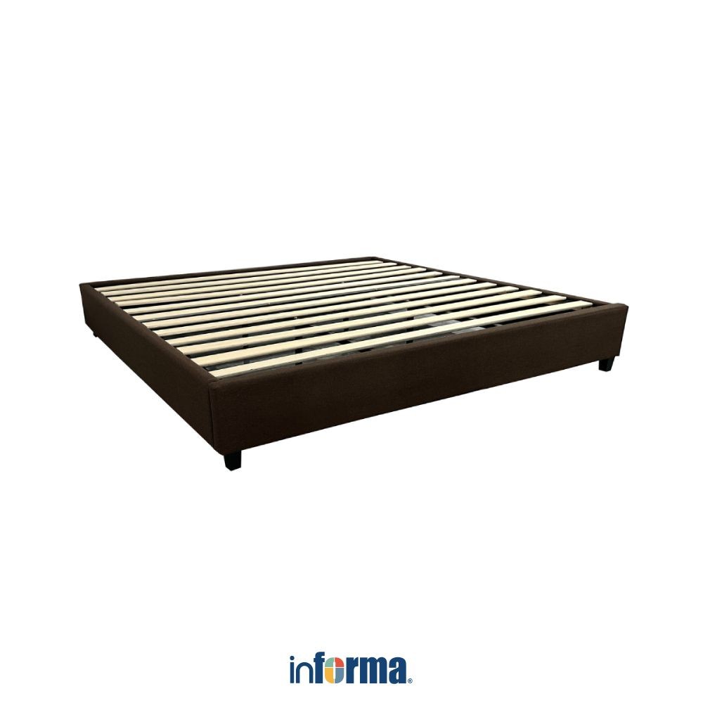 Informa 180X200 cm Linford Iii Dipan Tempat Tidur - Cokelat Tua Ranjang Kasur Divan Tempat Tidur Fur