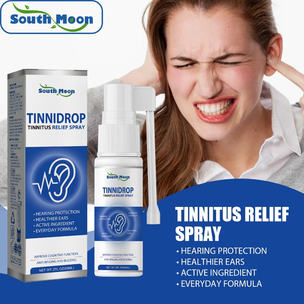 South Moon Tinnitus Relief Spray 60ml Obat Telinga Telinga Berair Dan Bau Telinga Gatal Berair Berdenging Tetes Telinga