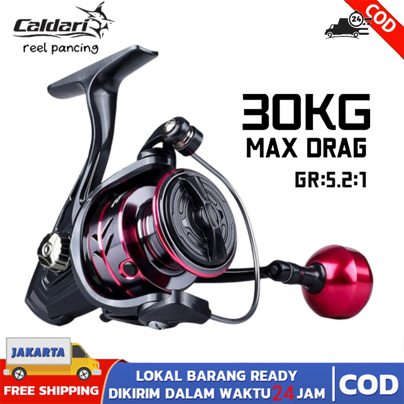 Fishing Reel HB 500~7000 reel Pancing Beban Drag 20kg Handle Metal Ball Spool 20kg max drag CNC hand