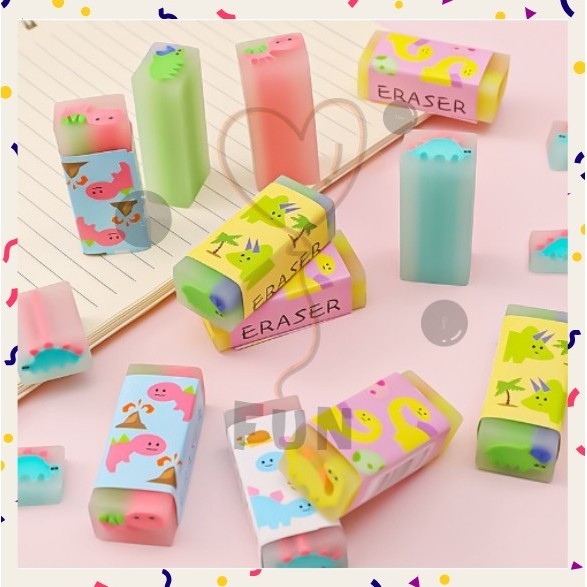 

FF PROMO - Penghapus Lucu Karakter Penghapus Pensil Animal Dinosaur Eraser Pencil Alat Tulis Sekolah Import