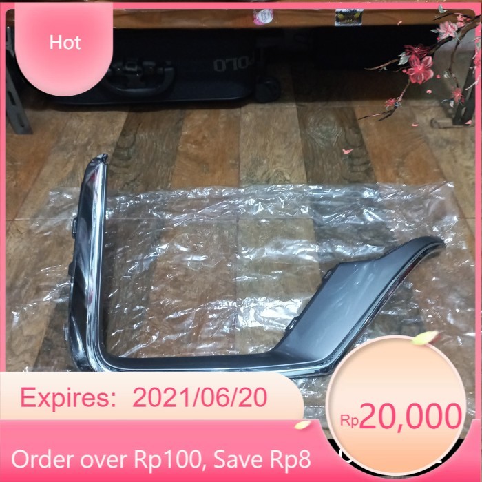 List bemper depan bawah CRV RW turbo facelift 2021-2022 chrome kanan