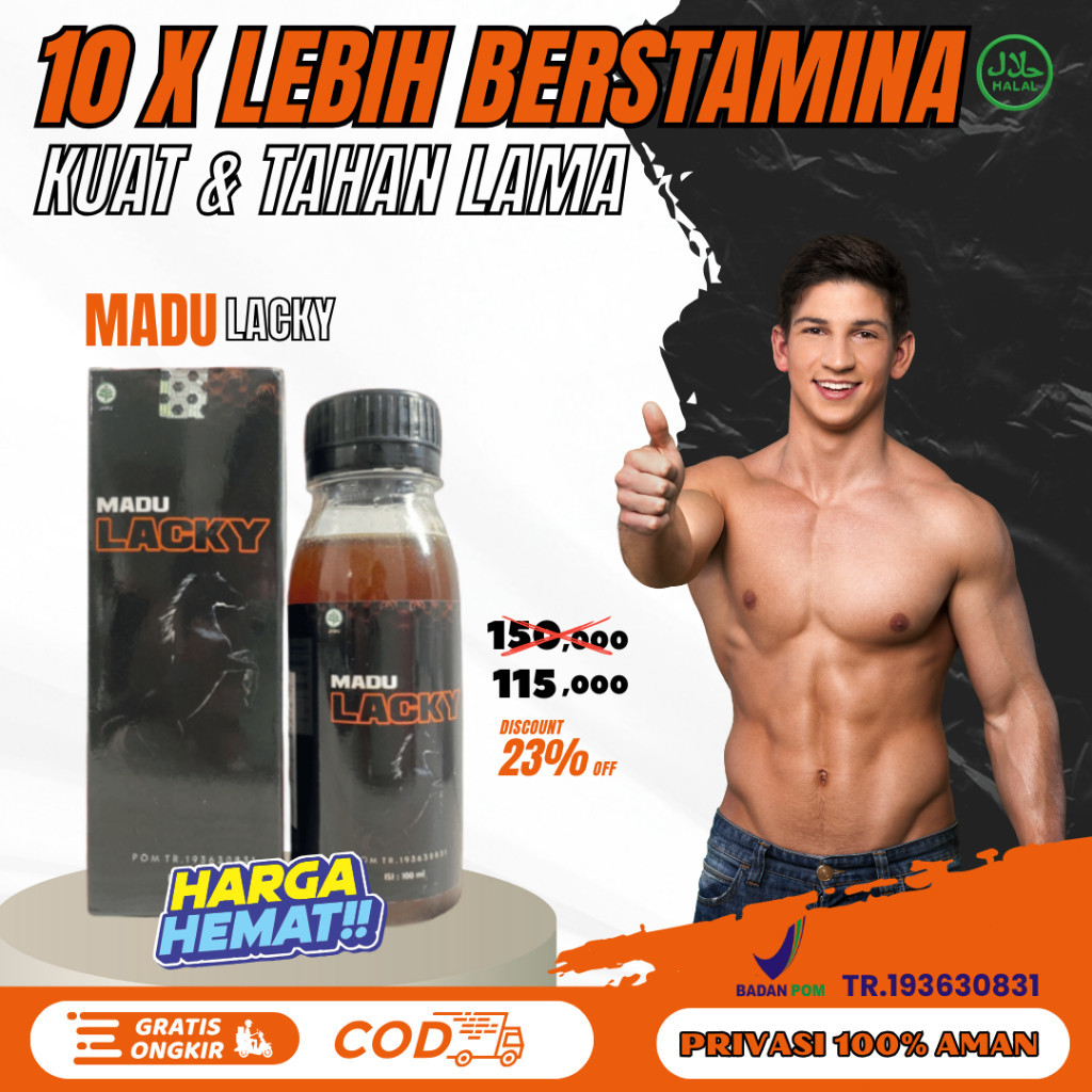 

MADU LACKY Suplemen Kuat Penambah Stamina Pria 100% Original Bpom