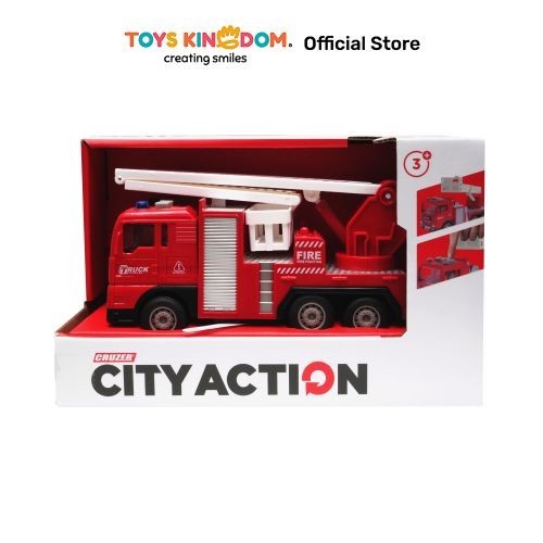✔Virtual.C✔ - SALE Toys Kingdom Cruzer 1:32 City Action Friction Fire Truck Toys Kids Toy Mainan Ana