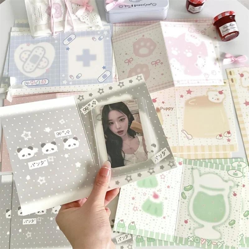 

10 Pcs/Pack Korean Style Kpop Photo Card Back Packaging Card Set Packaging Sell Album Idol Photo Gift Package Card Supplies