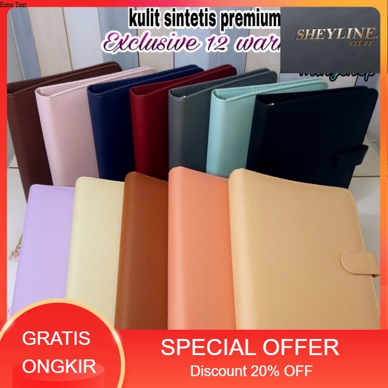 

Binder Polos Exclusive A5 20 Ring Ada 12 Warna Pilihan Agenda Kuliah Kulit