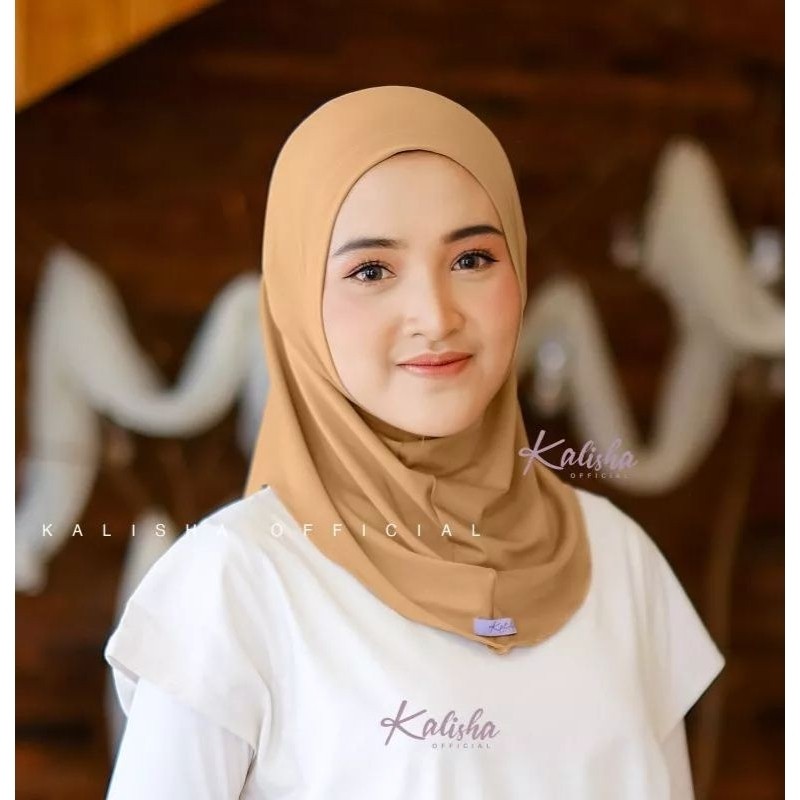 Hijab Bergo Sport Non Pet / Non Pad Instan Jersey Olahraga Daily by Kalisha