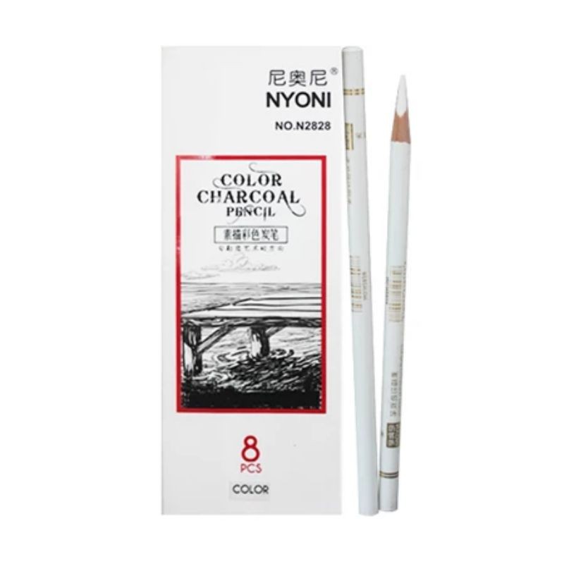 

PENSIL CHARCOAL SKETSA PUTIH / WHITE CHARCOAL PENCIL NYONI