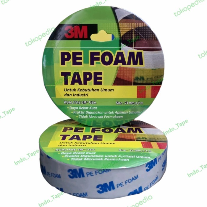 

3M Pe Foam Tape 1600TG Double Tape 24mmx4m Original -Double Tape Abu