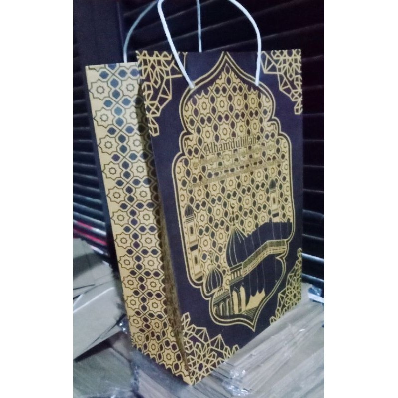 

ACEH. GAIS 130133 Paper bag Oleh-oleh Haji | Umroh Tali kertas uk. 20x30