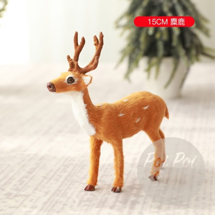 

Patung Rusa Hiasan Natal Christmas Dekorasi Natal Pohon Natal Rudolf - Rusa - 15cm