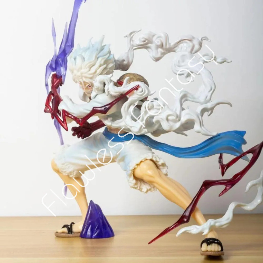 One Piece Nika Monkey D Luffy Sun God Fruit Awakening Fifth Gear Thunder And Lightning Anime Statue 