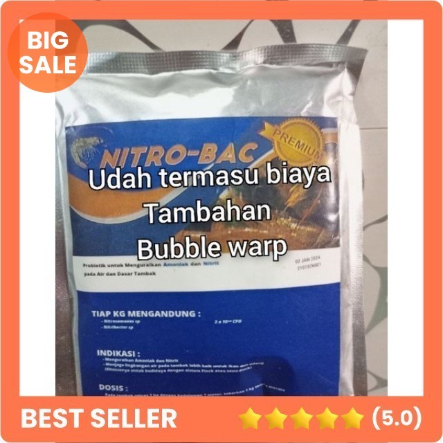Promo Probiotik nitrobacter 100 gram / nitrobacter / probiotik / probiotik udang / probiotik koi /