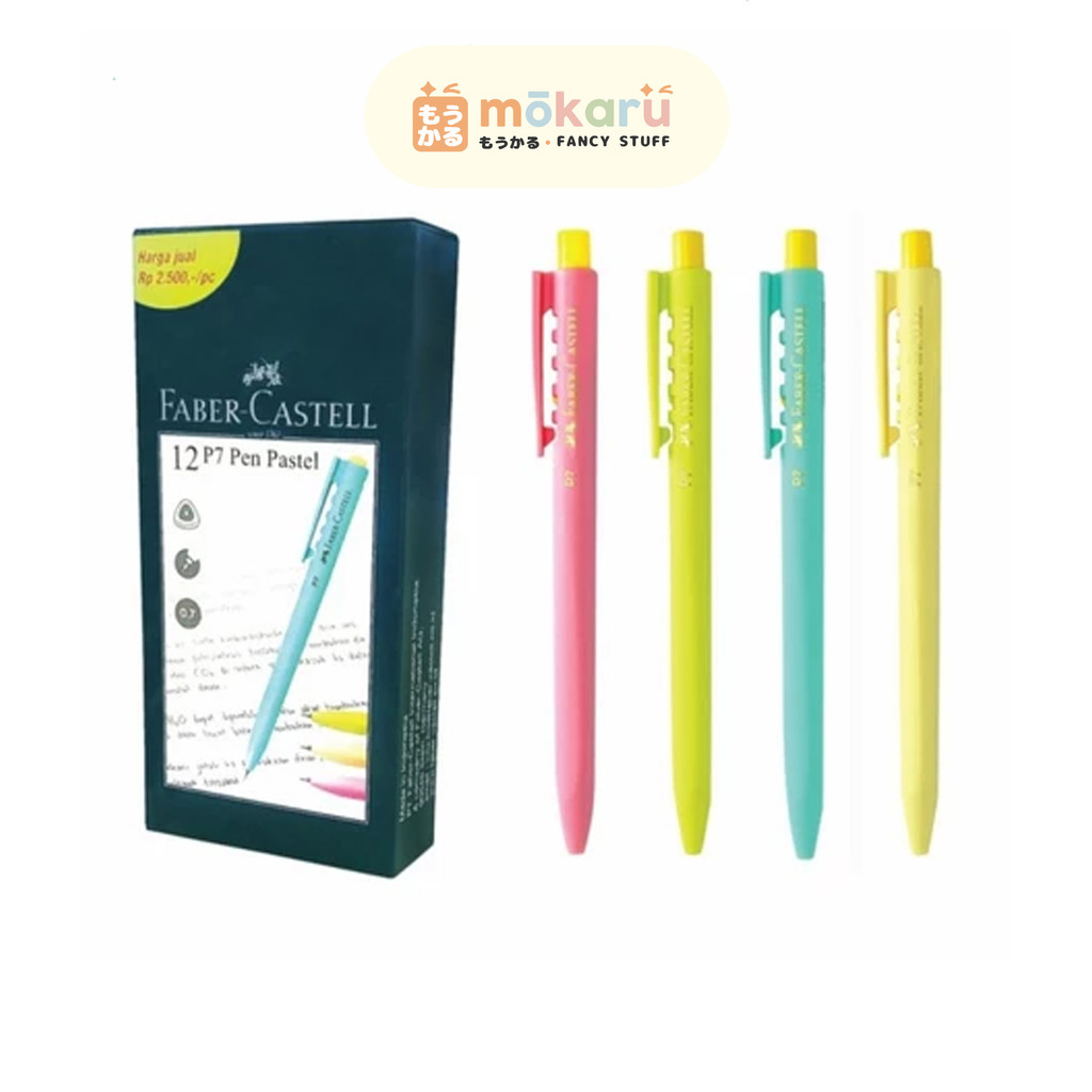 

Faber Castell Ballpoint P7 Pastel 0.7 mm Warna Hitam