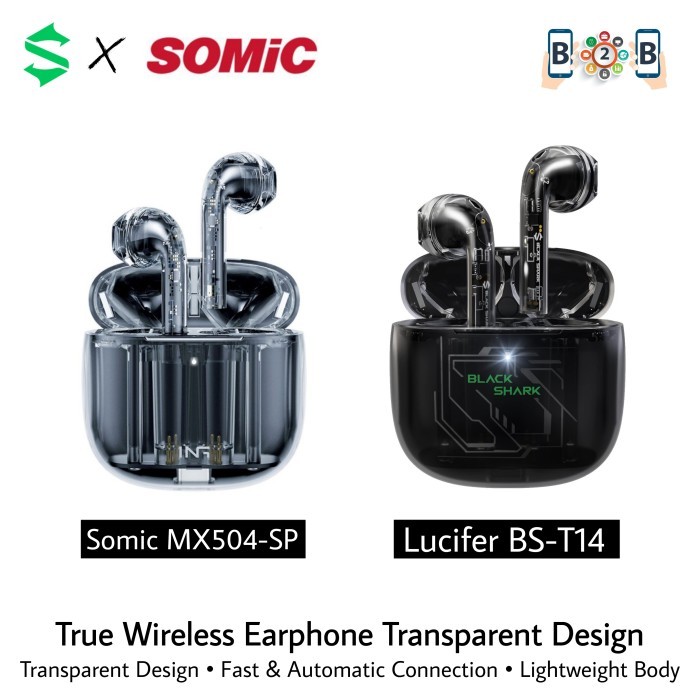 Black Shark Lucifer T14 x Somic MX503-SP Earphone Transparent Design - Somic MX503-SP