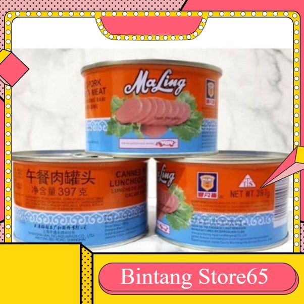 

Ma Ling TTS Luncheon Pork Meat [170gr] - Daging Babi Ham Maling