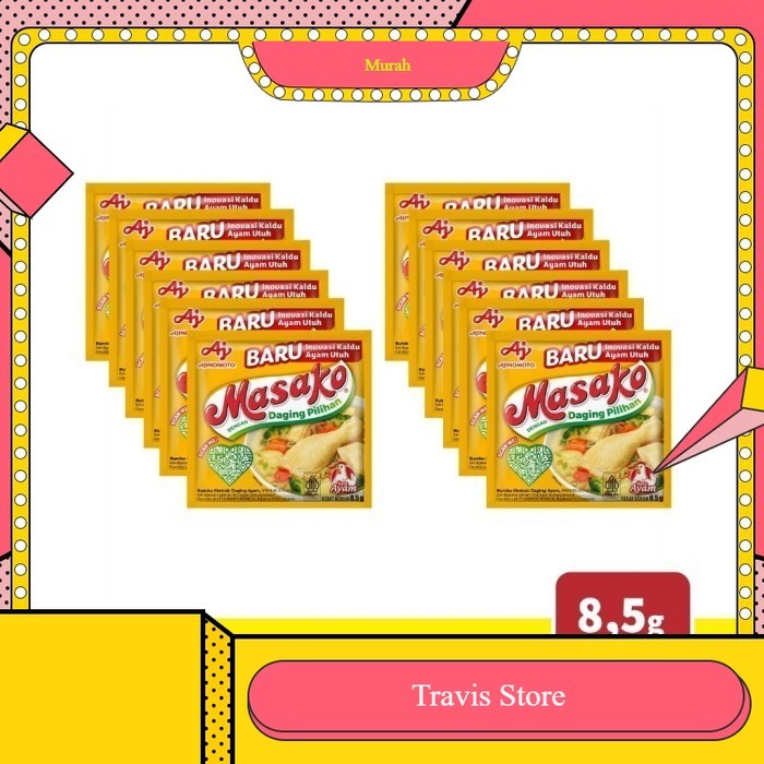 

Royco Masako kaldu penyedap ayam sapi 8gr 8,5gr isi 12 per 1 renteng - Masako Ayam 12