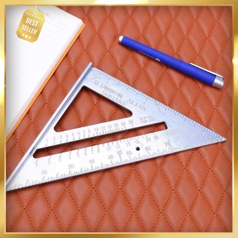 

Taffware Penggaris Siku Mistar Triangle Ruler Aluminium Alloy - VK18