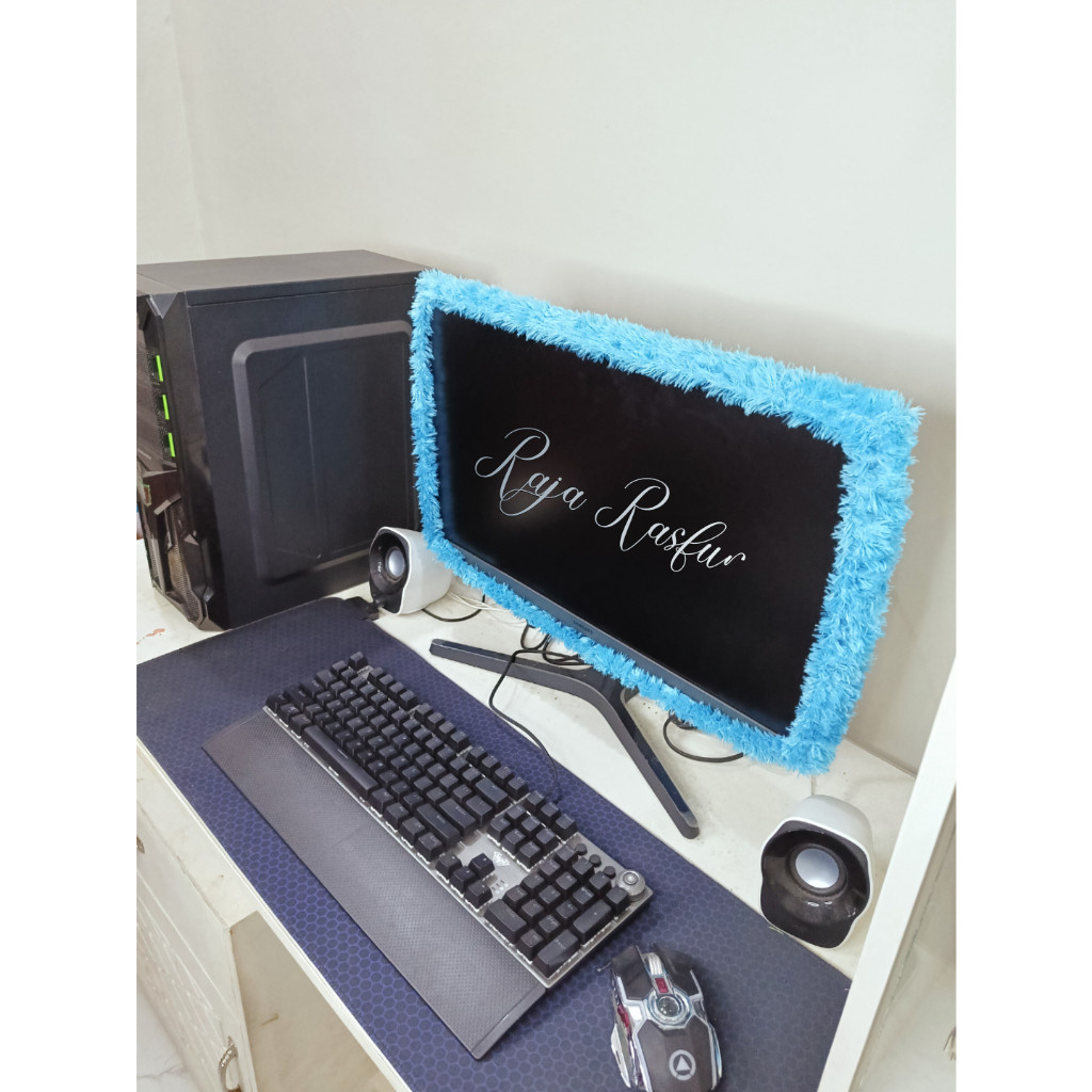 Bando layar pc bulu polos 40-43 inch cover tv led polos
