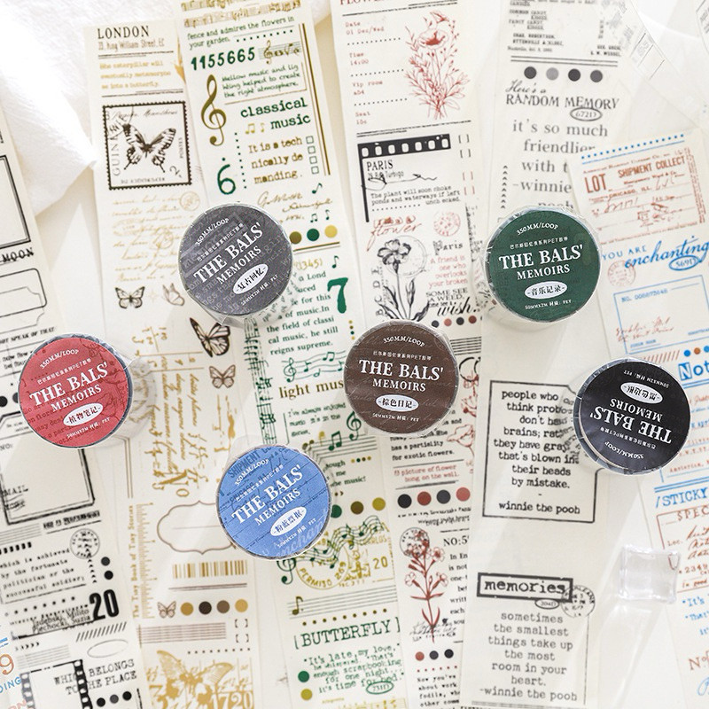 

Journamm.id Jejak kertas Seri memoar batangan pita hewan peliharaan teks retro Buku pegangan bahasa Inggris Dekorasi kartu DIY kolase